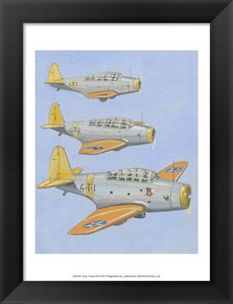 Framed Army Trainer III Print