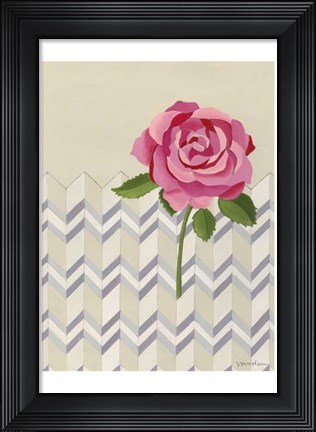 Framed Rosa Ruby I Print