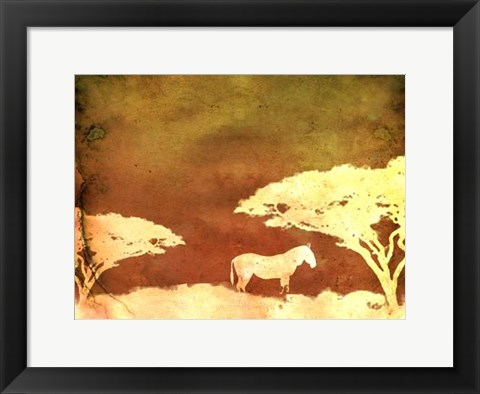 Framed Safari Sunrise III Print