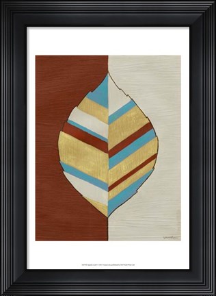 Framed Apache Leaf I Print