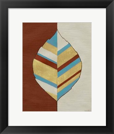Framed Apache Leaf I Print