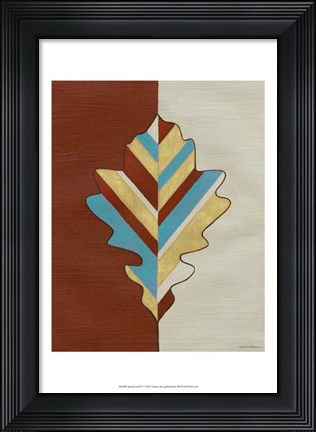 Framed Apache Leaf IV Print