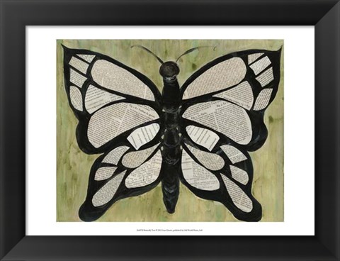 Framed Butterfly Text Print