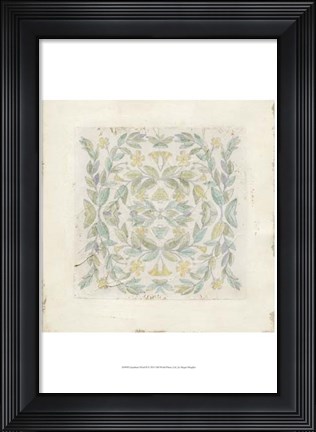 Framed Quadrant Floral II Print