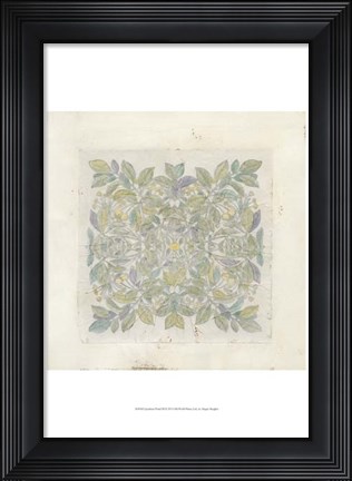 Framed Quadrant Floral III Print