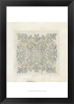 Framed Quadrant Floral III Print