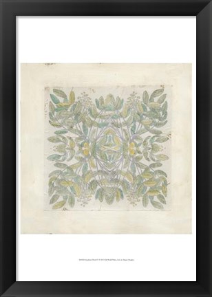 Framed Quadrant Floral IV Print