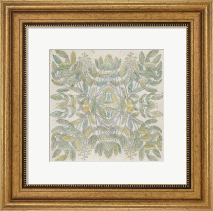 Framed Quadrant Floral IV Print
