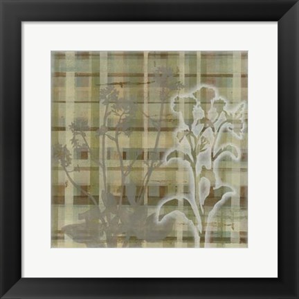 Framed Tartan Floral II Print