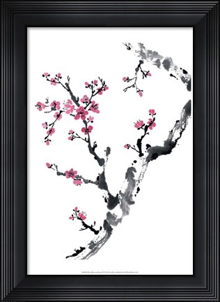 Framed Plum Blossom Branch II Print