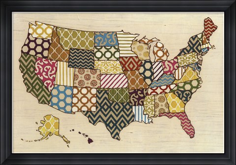 Framed United Patterns Print