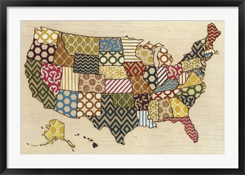Framed United Patterns Print