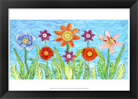 Framed Flower Play I Print