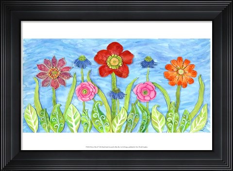 Framed Flower Play II Print