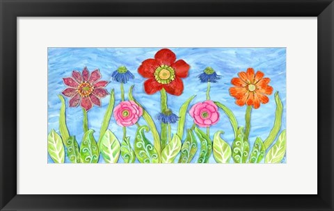 Framed Flower Play II Print