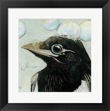 Framed Bubbles - Birdbath Print