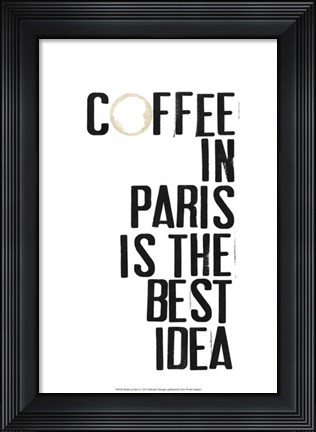 Framed Drinks in Paris I Print