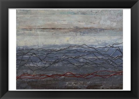 Framed Sunrise in Winter II Print