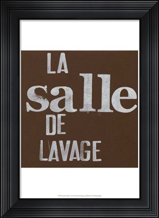 Framed French Laundry IV Print