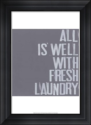Framed Fresh Laundry I Print