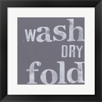 Framed Fresh Laundry III Print