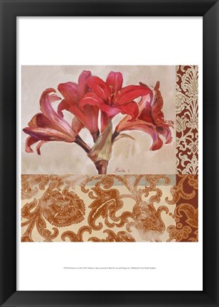 Framed Portrait of a Lily Print