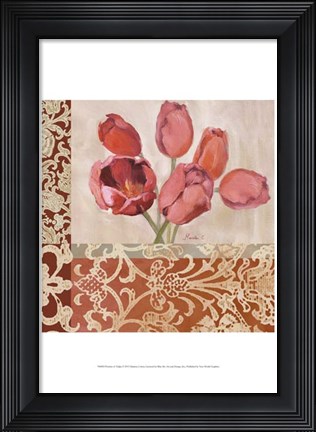 Framed Portrait of Tulips Print