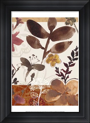 Framed Modern Flowers II Print