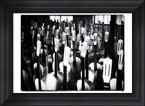 Framed Guitar Factory III Print