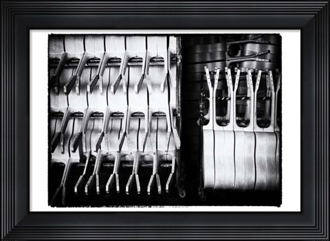 Framed Guitar Factory V Print