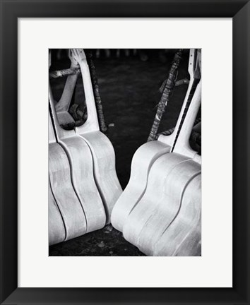 Framed Guitar Factory VI Print