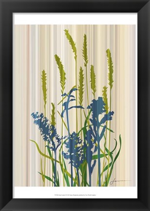 Framed Strip Garden I Print