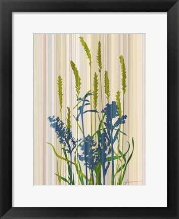 Framed Strip Garden I Print