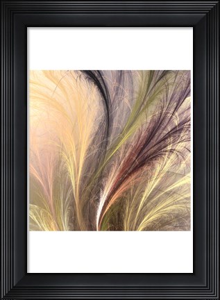 Framed Fountain Grass I Print