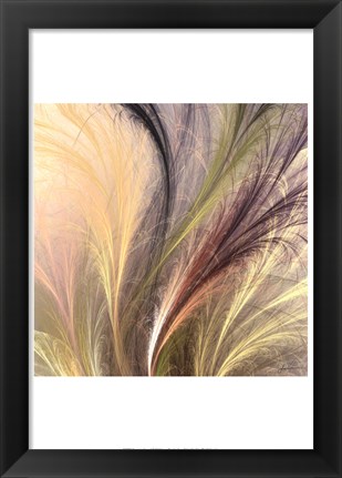 Framed Fountain Grass I Print