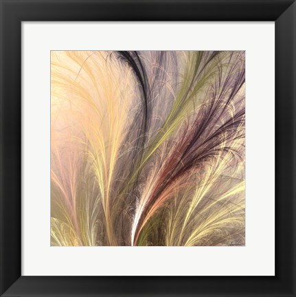 Framed Fountain Grass I Print