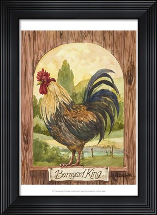 Framed Barnyard King Print