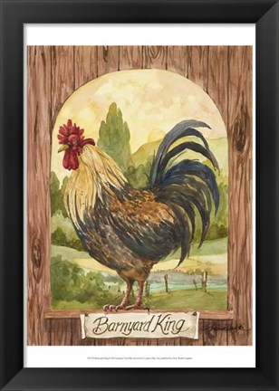 Framed Barnyard King Print