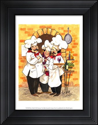 Framed Wine Chefs Print