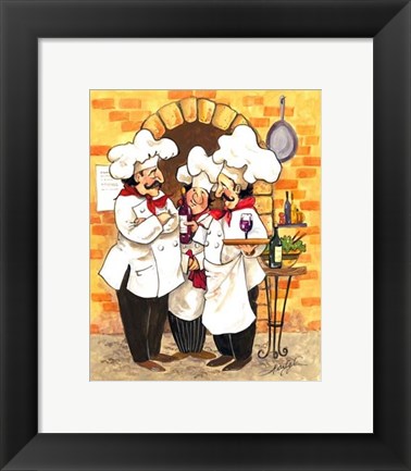 Framed Wine Chefs Print