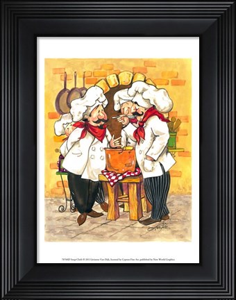 Framed Soup Chefs Print