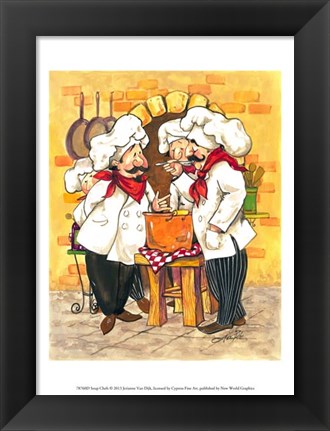 Framed Soup Chefs Print