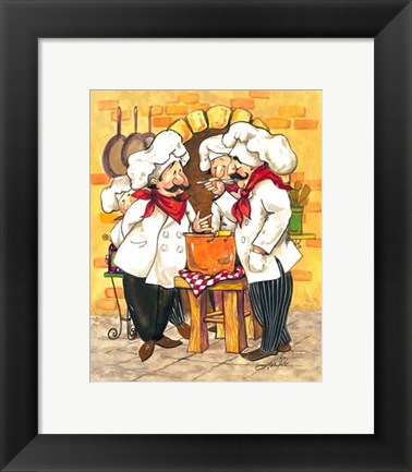 Framed Soup Chefs Print