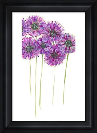 Framed Pinwheels II Print