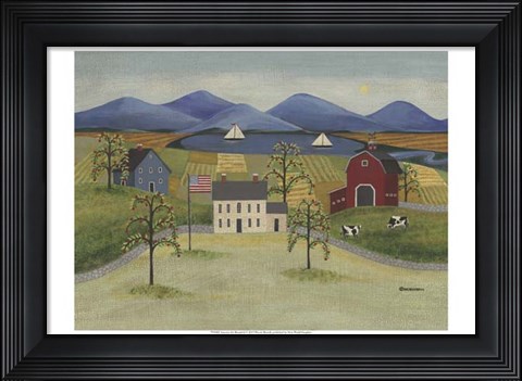 Framed America the Beautiful Print