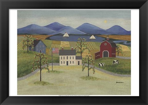 Framed America the Beautiful Print