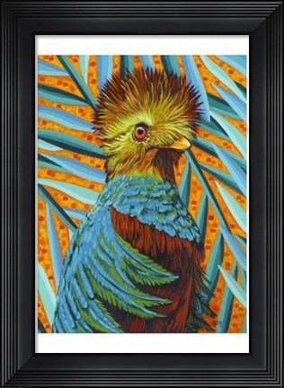 Framed Bird in the Tropics I Print