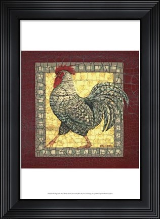 Framed Chic Pigeon Print