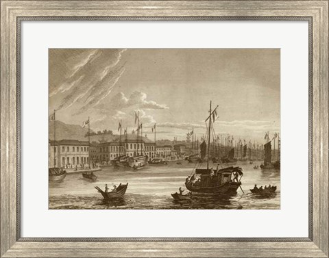 Framed Canton in China Print