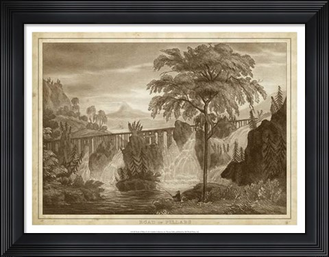Framed Road of Pillars Print